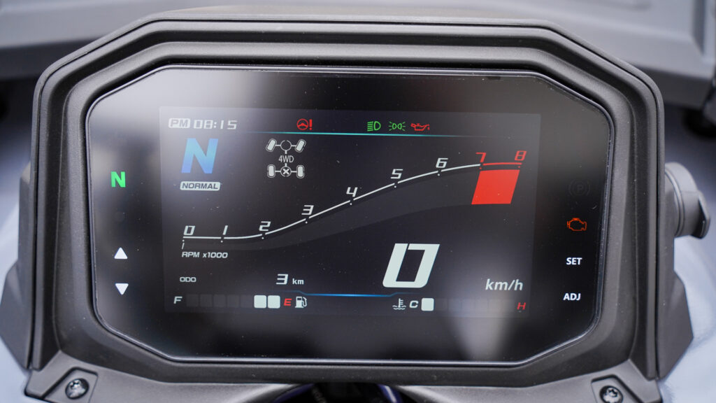 Das SPORTIVA 7-Zoll TFT-Display mit klarer Anzeige